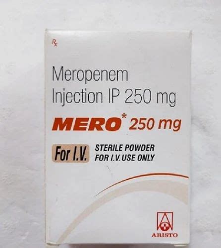 Mero 250 Mg Meropenem Injection At Rs 236vial Meropenem Injection In
