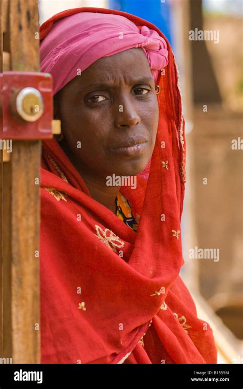 Worry African Woman And Mother In Ouagadougou Burkina Faso Stock