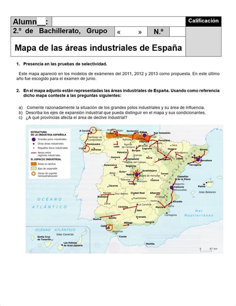Lyceo Hispánico Ejercicio Práctico De Geografía De España Nº 104