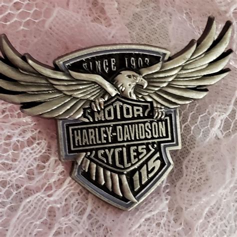 Harley Davidson 115 Anniversary Pin Depop