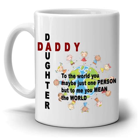Inspirational Daddy And Daughter Ts Mug Perfect For Dad Birthday And Fathers Day Printed On