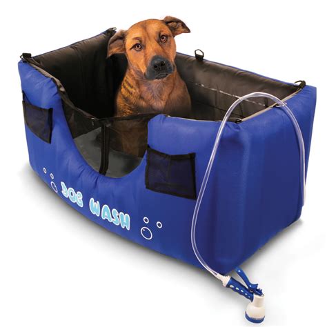 Lilys pet portable folding bath tub for small dogs.best dog bathtub we've scoured the internet to bring you our favorite bathtubs for dogs. The Only Inflatable Dog Shower - Hammacher Schlemmer