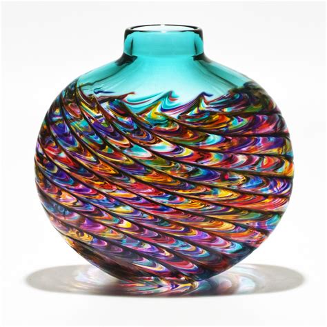 Art Glass Vases Lagoon Glass Vases From Michael Trimpol