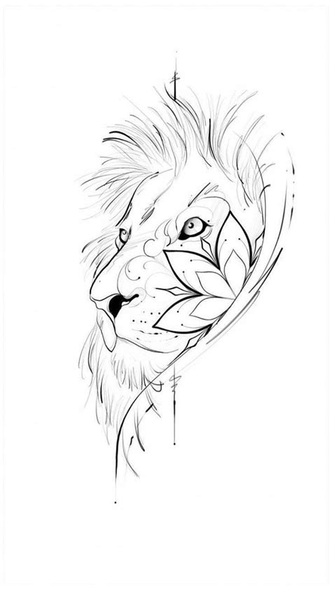 Lion Tattoo Stencil Liontattoostencil Tattoo Stencils Pictures