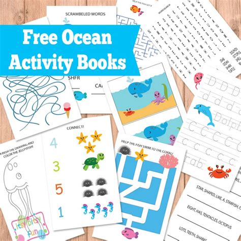 Printable Ocean Activity Books For Kids