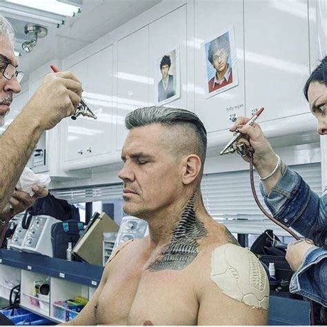 Cables Makeup Deadpool 2 ♥️🖤 Josh Brolin Mens Hairstyles Undercut