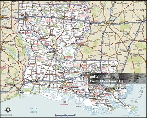 Louisiana Highway Map High Res Vector Graphic Getty Images