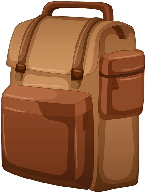Brown Backpack Travelling 13362608 Png
