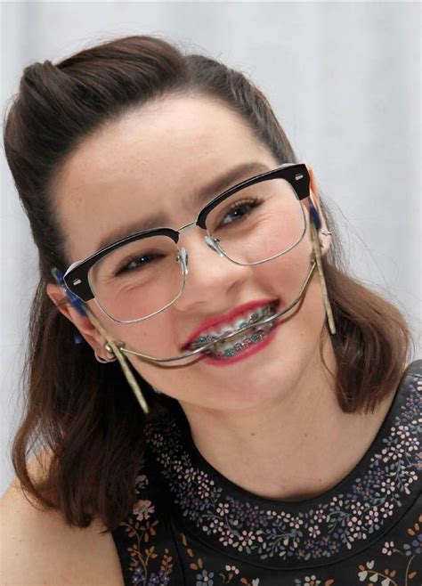 Daisy Ridley Nerd By Drtransformo On Deviantart Braces Girls Teeth