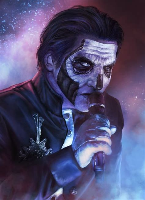 papa emeritus iii ghost portraits drawings and illustration people and figures celebrity