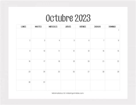 Calendario Octubre 2024 El Calendario Octubre Para Imprimir Gratis
