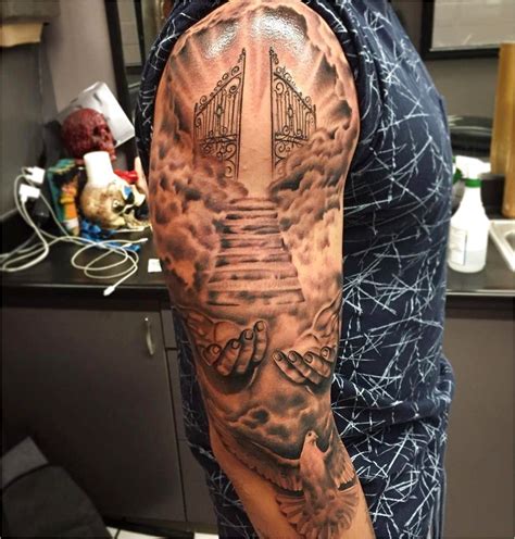 Https://tommynaija.com/tattoo/mens Upper Arm Half Sleeve Tattoo Designs