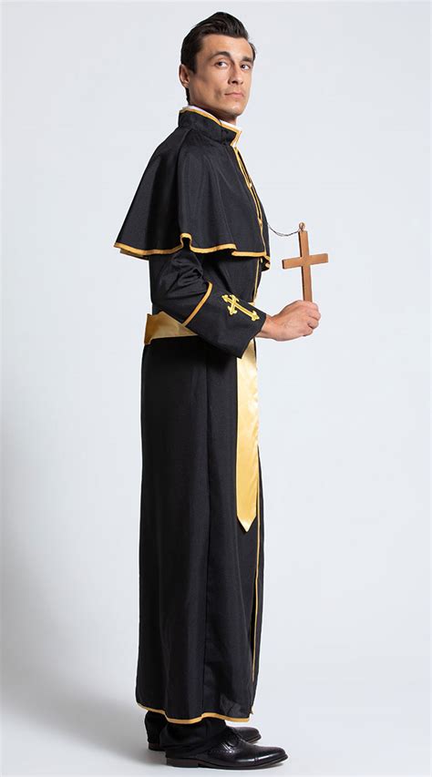 Men S Deluxe Priest Costume Men S Priest Costume