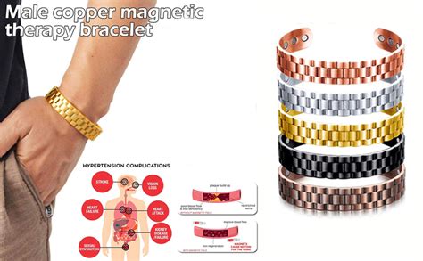 Menheal Men Copper Magnetic Therapy Bracelet Menheal Pure