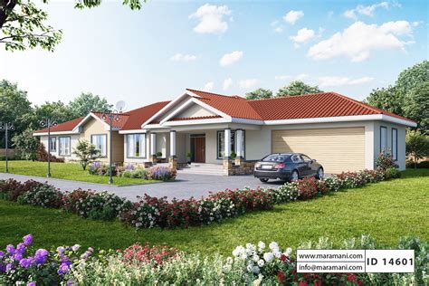 You can download a pdf copy of your design from muthurwa.com. 4 bedroom house plan one story - ID 14601 - House Plans by ...