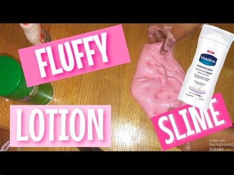 Diy Fluffy Lotion Slime Without Borax Or Contact Solution