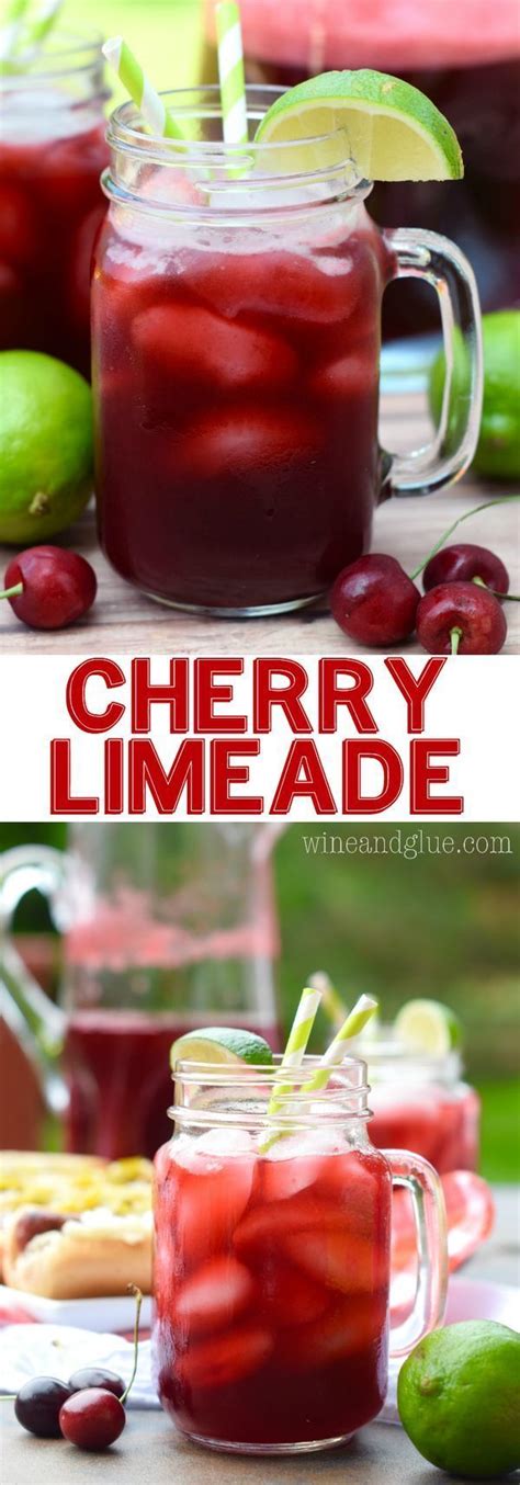 This Cherry Limeade Is Delicious Refreshing And So Easy To Make