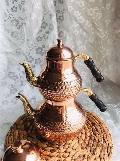 Copper Teakettle Teapot Teakanne Tea Pots Turkish Copper Turkish