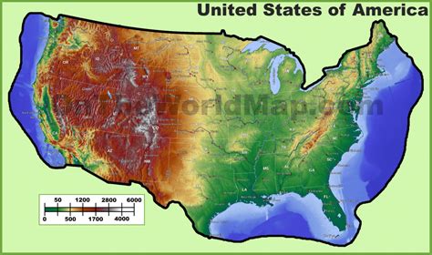 Printable Topographic Map Of The United States Printable Us Maps
