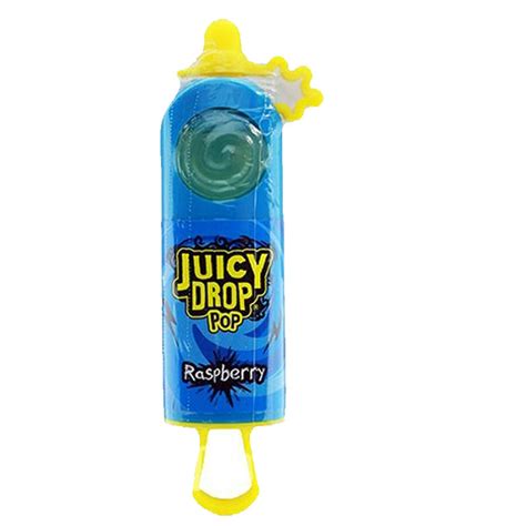 Juicy Drop Pop Hard Candy And Sour Liquid Strawberry 26g Global Brands