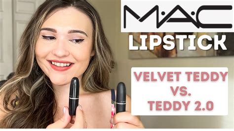 NEW MAC LIPSTICK SHADE VELVET TEDDY VS TEDDY What S The Difference YouTube