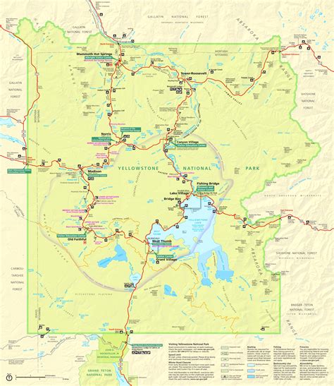 Yellowstone Camping Map