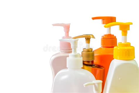Bottles Plastic Of Beauty Productsproduct Of Skin Care Stock Image