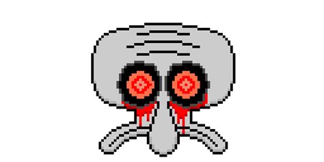 Read My Description Pls Squidward Apparition Pixel Art