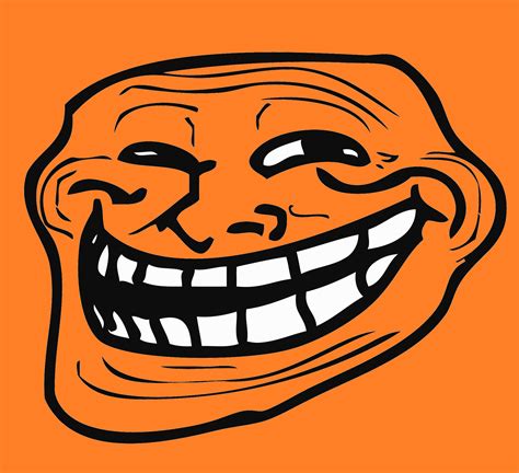 Orange Trollface Blank Template Imgflip