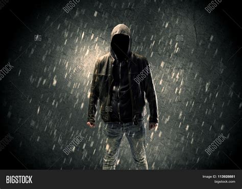 Faceless Misterious Man Hoodie Image And Photo Bigstock