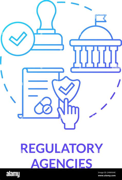 Regulatory Agencies Blue Gradient Concept Icon Stock Vector Image And Art