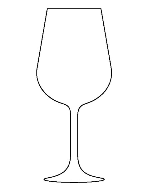 Free Printable Wine Glass Template
