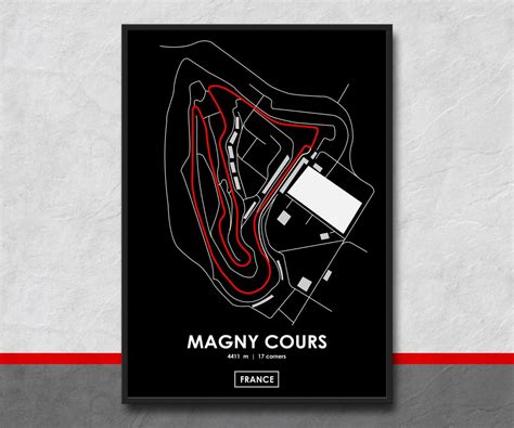 Magny Cours France Track Map Poster Etsy