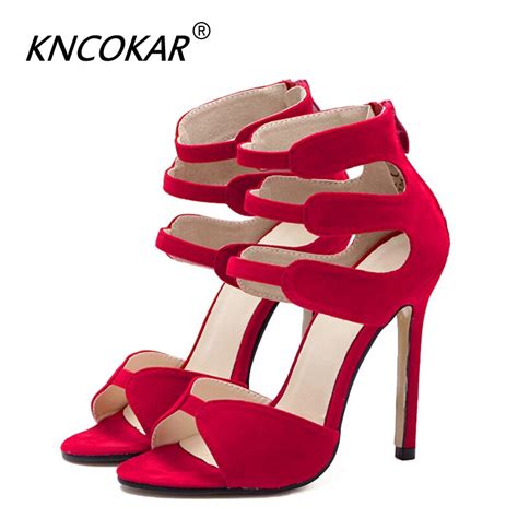 Kncokar Women Sandals Sexy High Heel Spring High Heeled Sandals With