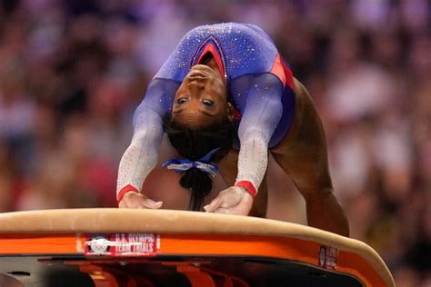 Simone Biles Soars To Lead At Olympic Gymnastics Trials Daily News