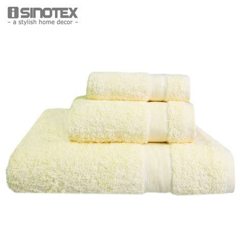 Neon bright yellow towel sets face hand bath towel sheets. iSINOTEX 3Pcs/set Towel Set 100% Cotton Light Yellow 33*33 ...