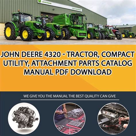 John Deere Tractor Compact Utility Attachment Parts Catalog