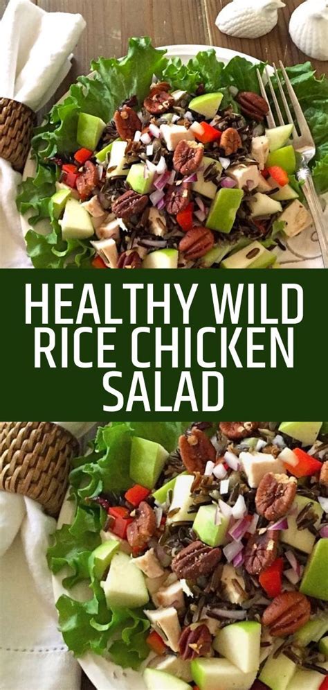 Healthy Wild Rice Chicken Salad Is A Nutritious And Delicious Cold