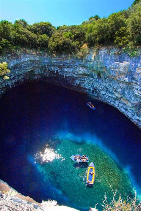 Melissani Cave Places To Travel Beautiful Places Places To Visit