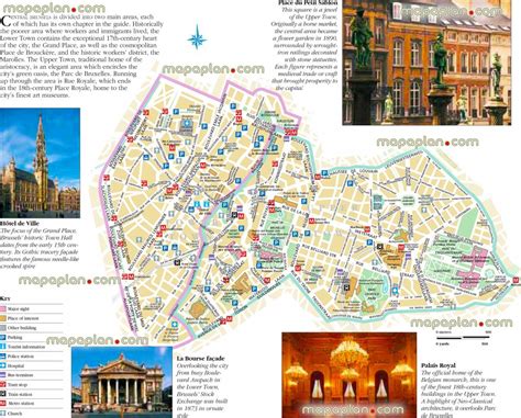 Plan Et Carte Touristique De Brussels Attractions Et Monuments De