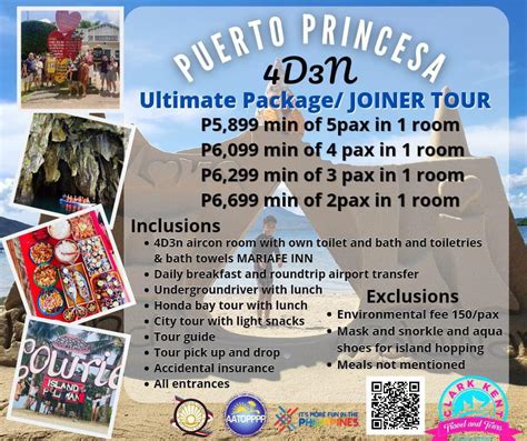 4d3n Puerto Princesa Joiner Tour Clark Kent Travel And Tours