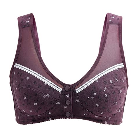 Ladies Breathable Brassiere Plus Size Front Button Wireless Sexy Fashion Seamless Bralette Soft