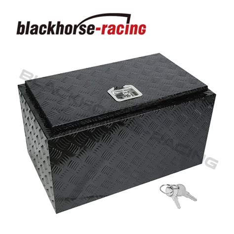 30and Truck Bedtrailer Aluminum Tool Box Pickup Trunk Storage Black