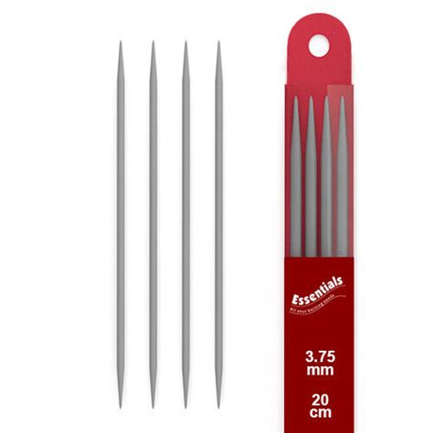 Double Pointed Knitting Pins Whitecroft Essentials Knit Needle In 8