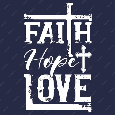 Premium Vector Faith Hope Love Svg Religious Svg Faith Svg Christian