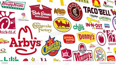 We can help you find grain free, organic and natural cat food brands that meet her unique nutritional needs. Food Brands Logo Loop Stock Animation | 7165973