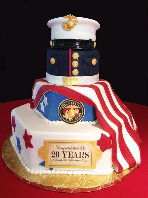 Bc icing on vanilla cake. Marine Corps Retirement Cake | Army retirement, Retirement cakes, Military retirement