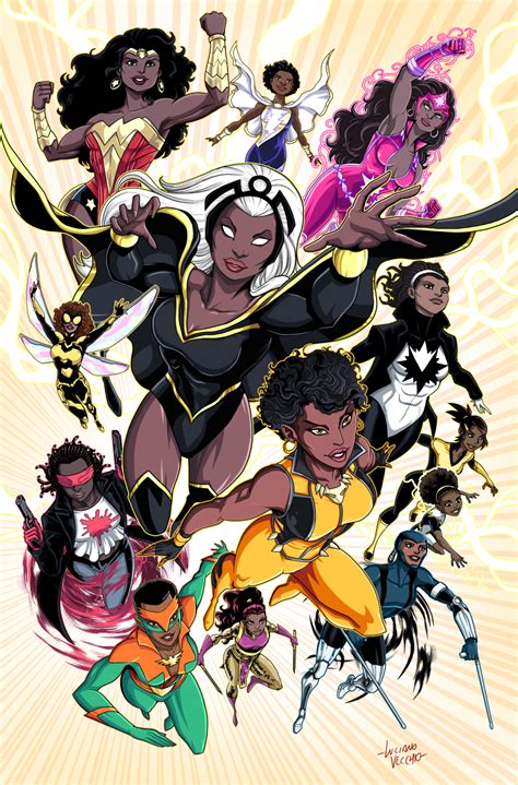 Black Girl Superhero Cartoon