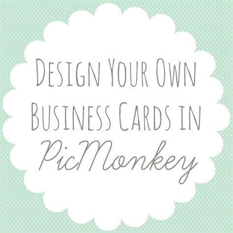 Cannot be combined with other offers. Design Your Own Business Cards in PicMonkey | Cool ...
