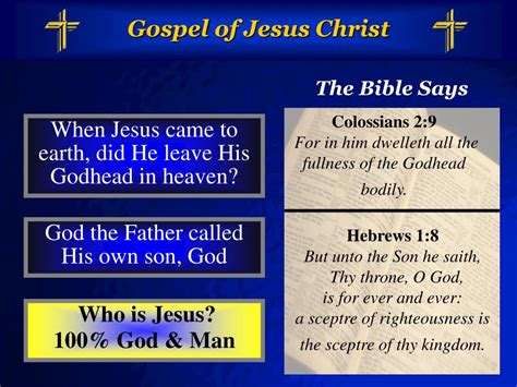 Ppt The Gospel Of Jesus Christ Powerpoint Presentation Free Download